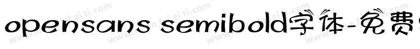 opensans semibold字体字体转换